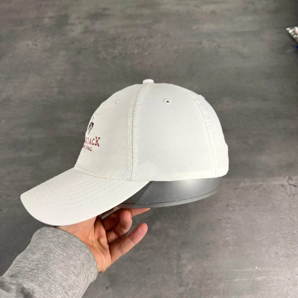 Imperial Bluejack National Hat White‎ Golf Performance Adjustable Cap Texas